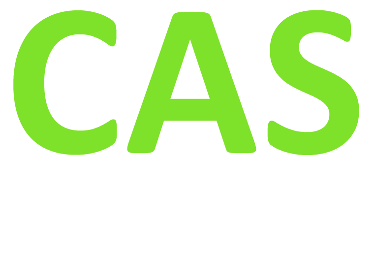 CAS Transport Logo white text